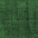 Square Abstract Emerald Green Modern Rug, abs584emgrn