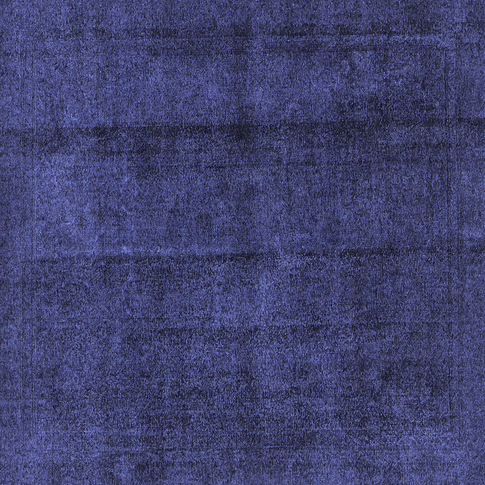 Square Abstract Blue Modern Rug, abs584blu
