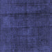 Square Abstract Blue Modern Rug, abs584blu