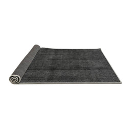 Sideview of Abstract Gray Modern Rug, abs584gry