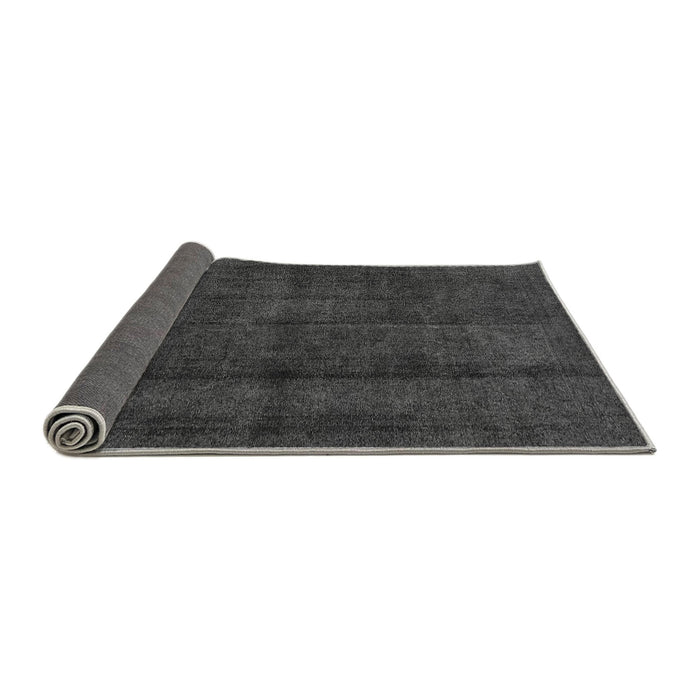 Sideview of Abstract Gray Modern Rug, abs584gry