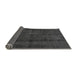 Sideview of Abstract Gray Modern Rug, abs584gry