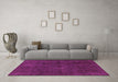 Machine Washable Abstract Pink Modern Rug in a Living Room, wshabs584pnk