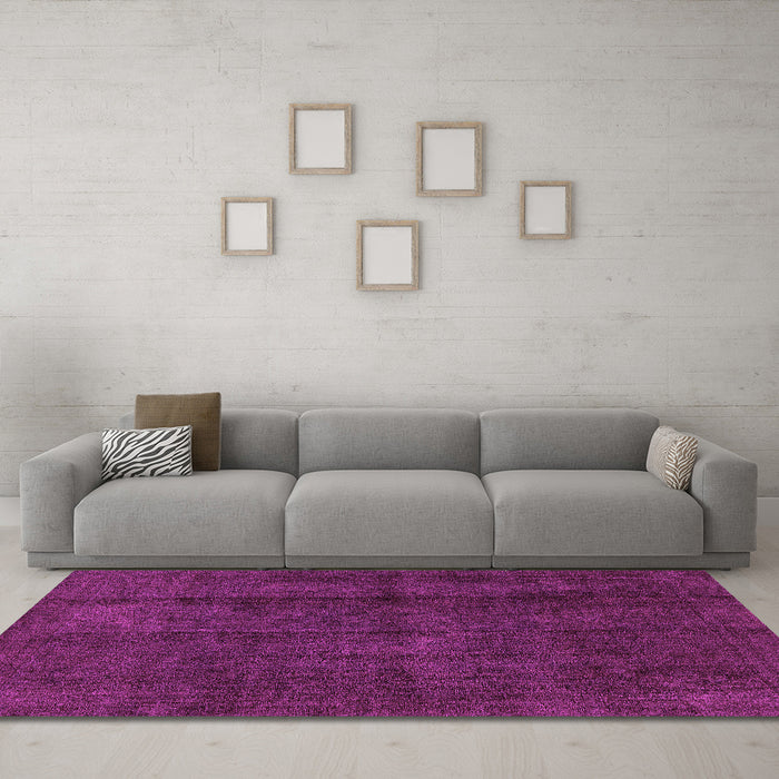 Machine Washable Abstract Pink Modern Rug in a Living Room, wshabs584pnk