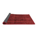 Abstract Red Modern Area Rugs