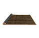 Sideview of Abstract Brown Modern Rug, abs584brn