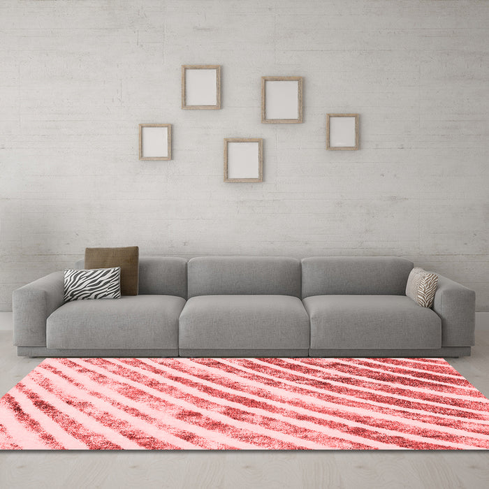 Modern Red Washable Rugs
