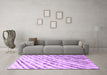 Machine Washable Abstract Purple Modern Area Rugs in a Living Room, wshabs585pur