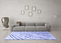 Machine Washable Abstract Blue Modern Rug, wshabs585blu