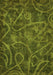 Machine Washable Abstract Green Modern Area Rugs, wshabs586grn