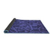 Sideview of Abstract Blue Modern Rug, abs586blu