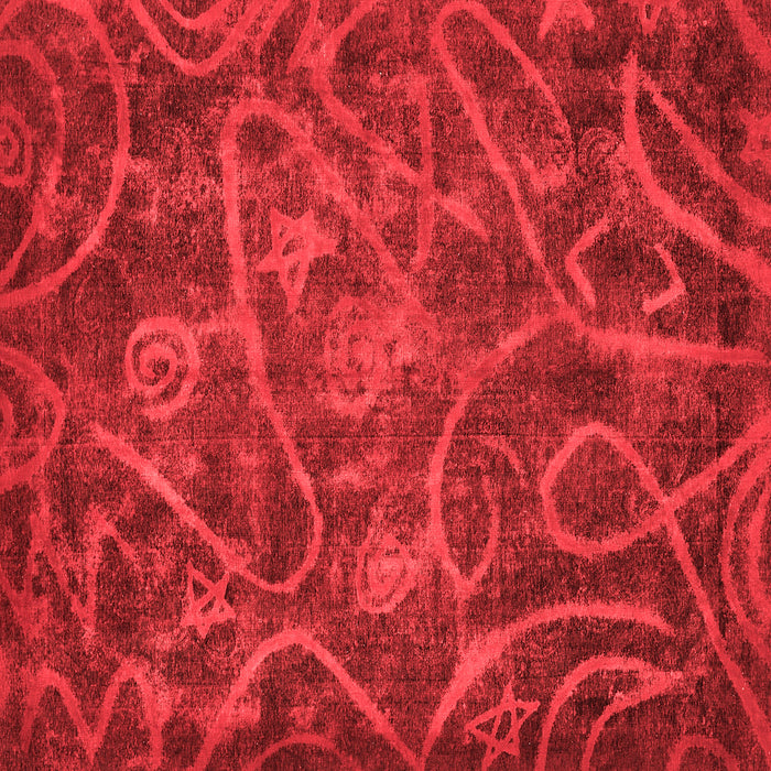 Abstract Red Modern Rug, abs586red