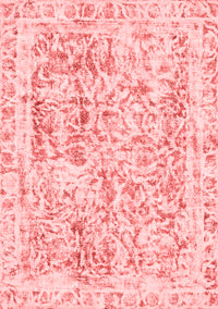 Abstract Red Modern Rug, abs587red