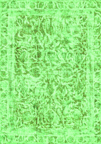 Abstract Green Modern Rug, abs587grn