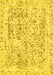 Machine Washable Abstract Yellow Modern Rug, wshabs587yw