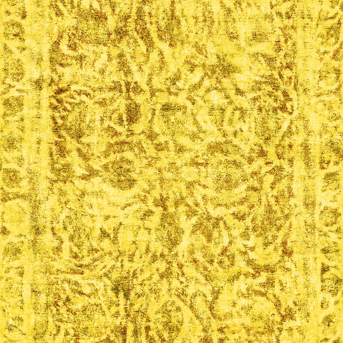 Machine Washable Abstract Yellow Modern Rug, wshabs587yw