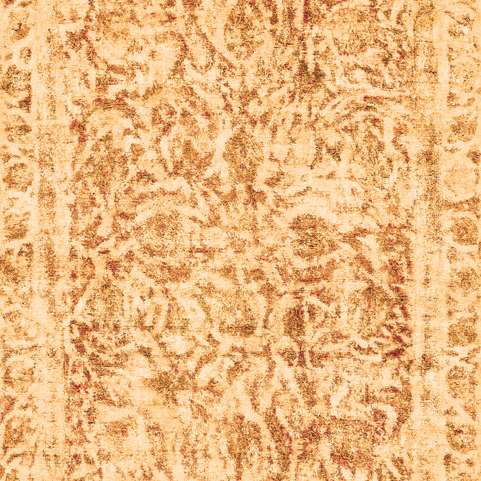 Machine Washable Abstract Orange Modern Area Rugs, wshabs587org