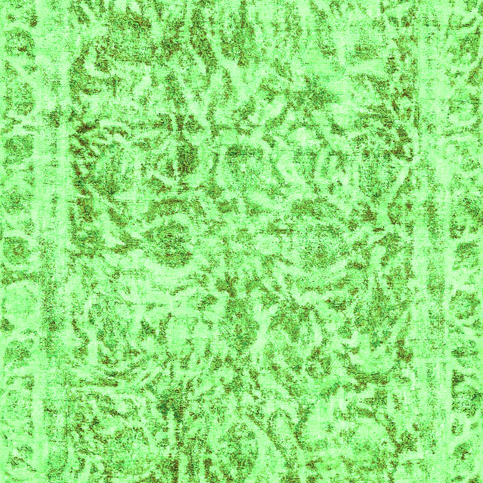 Machine Washable Abstract Green Modern Area Rugs, wshabs587grn