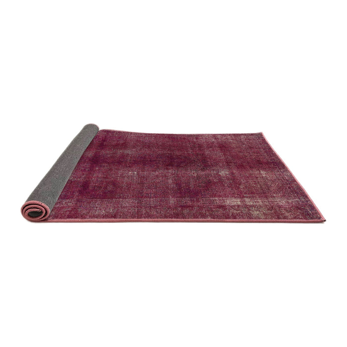 Sideview of Abstract Pink Modern Rug, abs588
