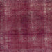 Square Abstract Pink Modern Rug, abs588