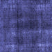 Square Abstract Blue Modern Rug, abs588blu