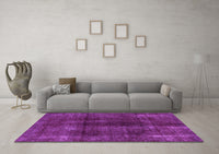 Machine Washable Abstract Purple Modern Rug, wshabs588pur