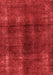 Abstract Red Modern Area Rugs