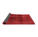 Abstract Red Modern Area Rugs