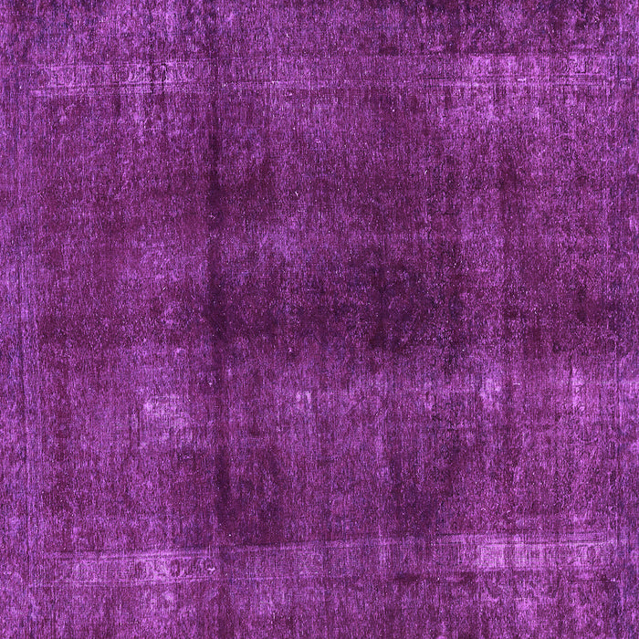 Square Abstract Purple Modern Rug, abs588pur