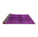 Sideview of Abstract Purple Modern Rug, abs588pur