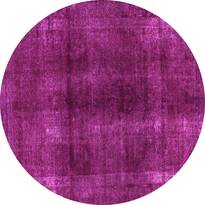 Round Abstract Pink Modern Rug, abs588pnk