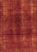 Abstract Orange Modern Rug, abs588org