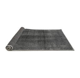 Sideview of Abstract Gray Modern Rug, abs588gry
