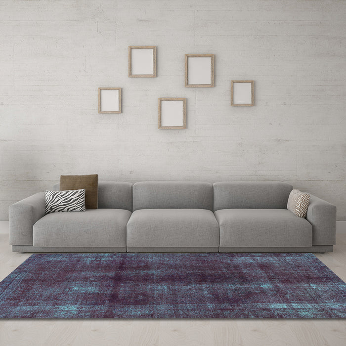 Machine Washable Abstract Light Blue Modern Rug in a Living Room, wshabs588lblu