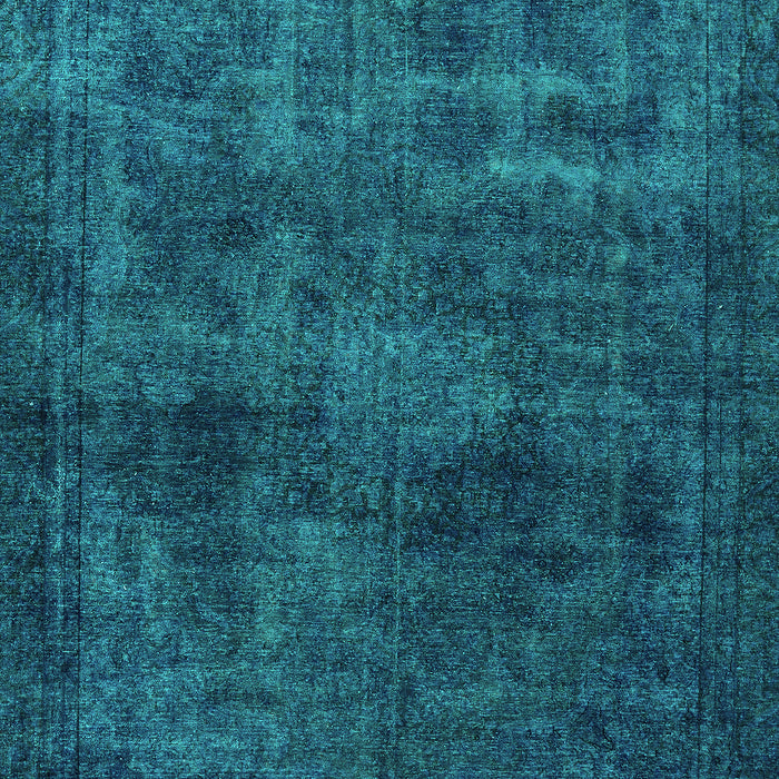 Machine Washable Abstract Turquoise Modern Area Rugs, wshabs589turq