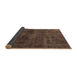 Sideview of Abstract Brown Modern Rug, abs589brn