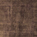 Square Abstract Brown Modern Rug, abs589brn