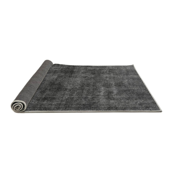 Sideview of Abstract Gray Modern Rug, abs589gry