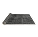 Sideview of Abstract Gray Modern Rug, abs589gry