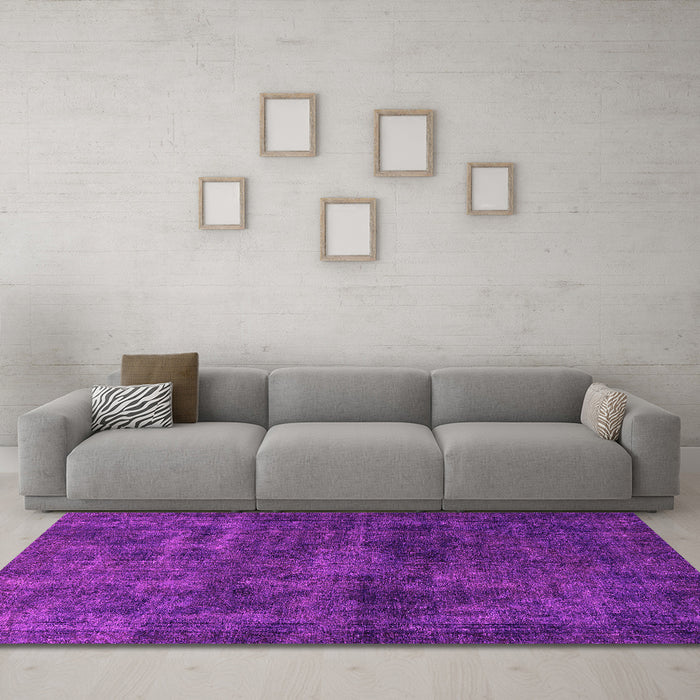 Machine Washable Abstract Pink Modern Rug in a Living Room, wshabs589pnk