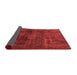 Abstract Red Modern Area Rugs