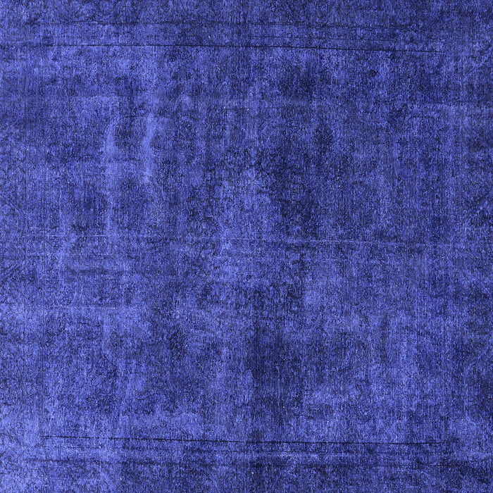 Square Machine Washable Abstract Blue Modern Rug, wshabs589blu
