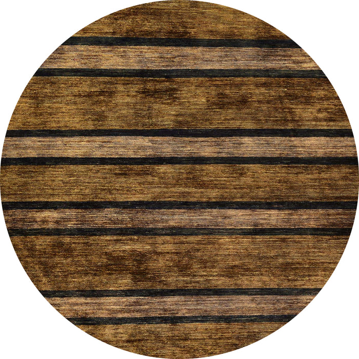 Round Machine Washable Abstract Night Red Rug, wshabs58