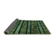 Sideview of Abstract Turquoise Modern Rug, abs58turq