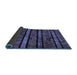 Sideview of Abstract Blue Modern Rug, abs58blu