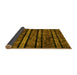 Sideview of Abstract Yellow Modern Rug, abs58yw