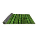 Sideview of Abstract Green Modern Rug, abs58grn