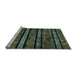 Sideview of Machine Washable Abstract Light Blue Modern Rug, wshabs58lblu