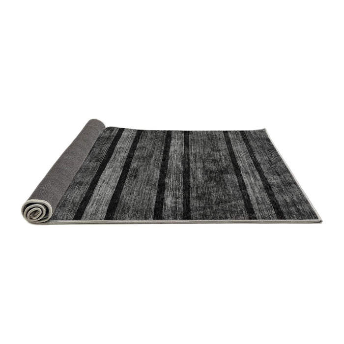Sideview of Abstract Gray Modern Rug, abs58gry