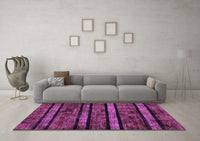 Machine Washable Abstract Purple Modern Rug, wshabs58pur